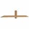 Ekena Millwork Eugene Smooth Timber Gable Bracket, Western Red Cedar, 84"W x 14"H x 3 1/2"D x 3 1/2"F, 4/12 Pitch GBW084X14X0404EUG00SWR - alternate 3